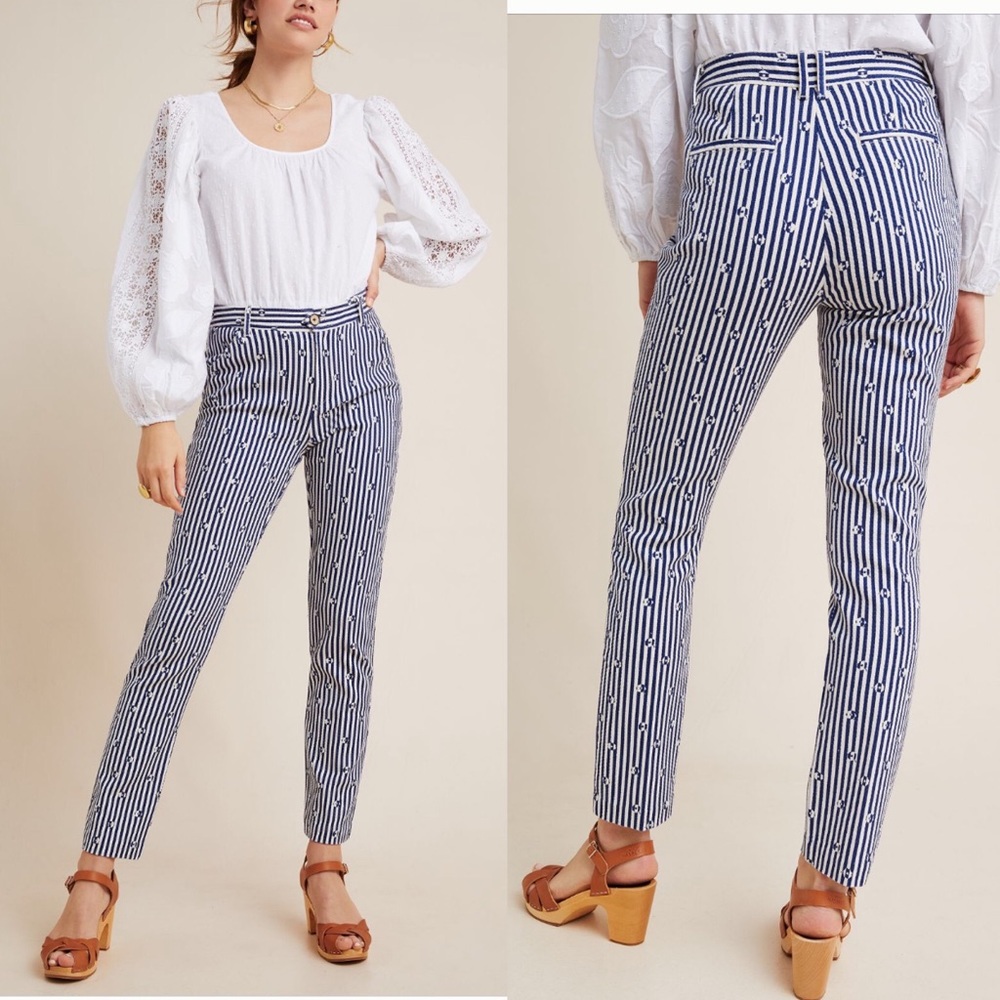Anthropologie The Essential Slim Trousers Pants